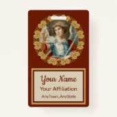 St. Michael the Archangel (M 010) Badge (Achterkant)