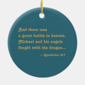 St. Michael the Archangel (M 010) Keramisch Ornament (Achterkant)