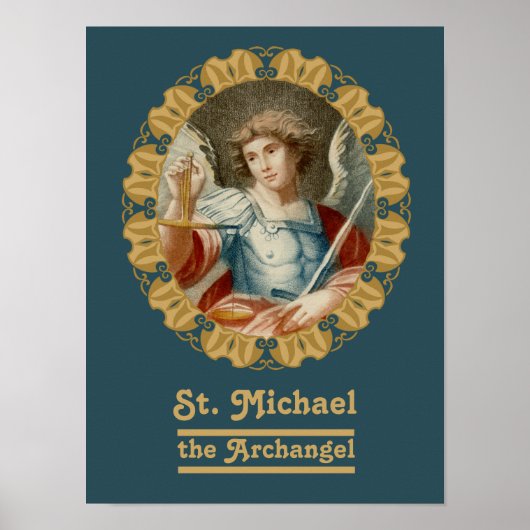 St. Michael the Archangel (M 010) Poster (Voorkant)