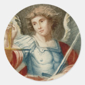St. Michael the Archangel (M 010) Ronde Sticker (Voorkant)