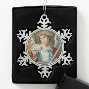 St. Michael the Archangel (M 010) Tin Sneeuwvlok Ornament