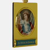 St. Michael the Archangel (M 010) Verguld Banner Ornament (Rechts)