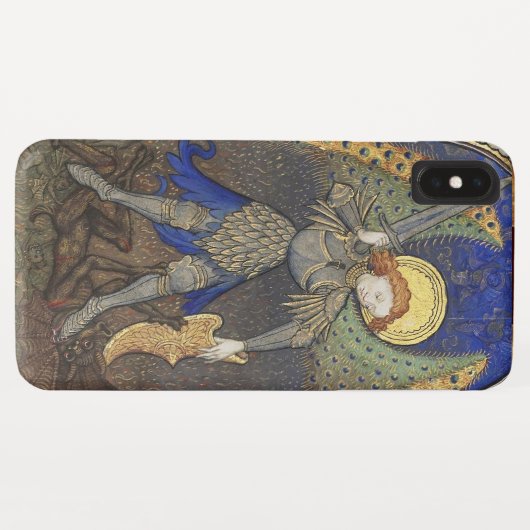 St. Michael the Archangel met Devil Case-Mate iPhone Case (Achterkant (horizontaal))