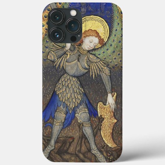 St. Michael the Archangel met Devil Case-Mate iPhone Case (Achterkant)