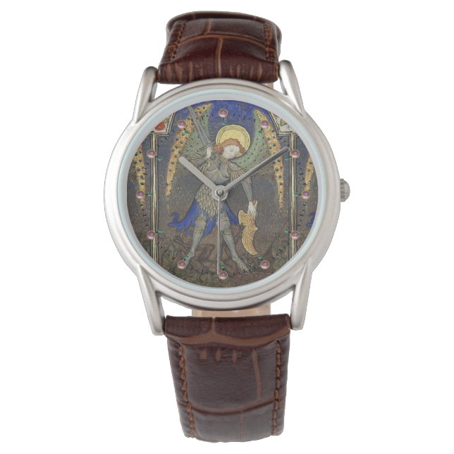 St. Michael the Archangel met Devil Horloge (Voorkant)