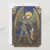 St. Michael the Archangel met Devil Prayer Kaart (Voorkant)