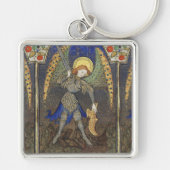 St. Michael the Archangel met Devil Sleutelhanger (Voorkant)