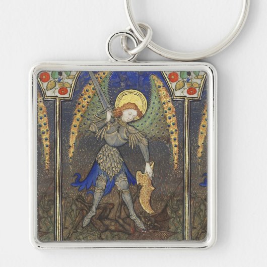 St. Michael the Archangel met Devil Sleutelhanger (Voorkant)