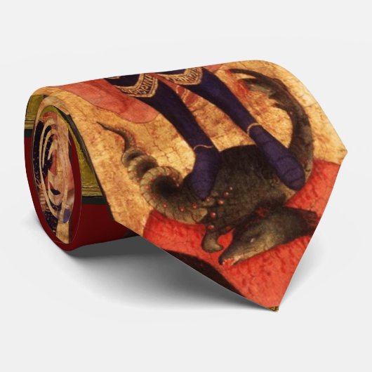 St. Michael the Archangel met Dragon, Ruby Stropdas (Opgerold)