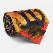 St. Michael the Archangel met Dragon, Ruby Stropdas (Opgerold)