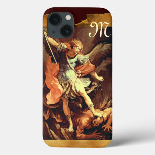 St. Michael the Archangel Monogram iPhone 13 Hoesje
