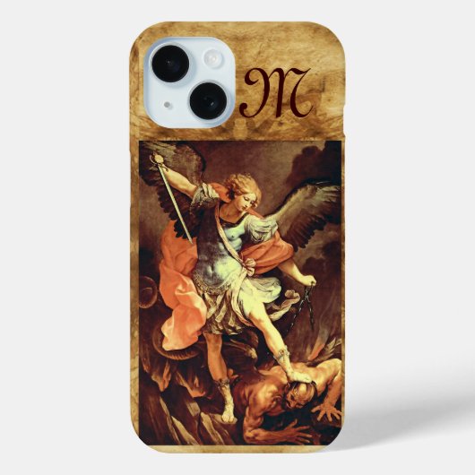 St. Michael the Archangel Monogram Case-Mate iPhone Case (Achterkant)