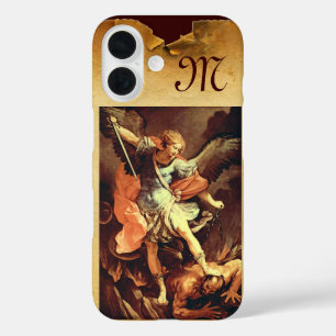 St. Michael the Archangel Monogram iPhone 16 Hoesje
