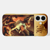 St. Michael the Archangel Monogram Case-Mate iPhone Case (Achterkant (horizontaal))