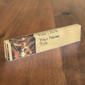 St. Michael the Archangel Parchment Naambordje (Zijkant)