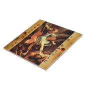 St. Michael the Archangel Parchment Tegeltje (Zijkant)