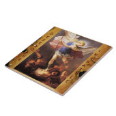 St. Michael the Archangel Parchment Tegeltje (Zijkant)