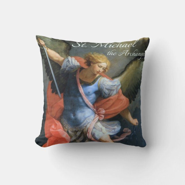 St. Michael the Archangel Pillow Kussen (Voorkant)