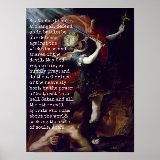 St Michael the Archangel Poster (Voorkant)