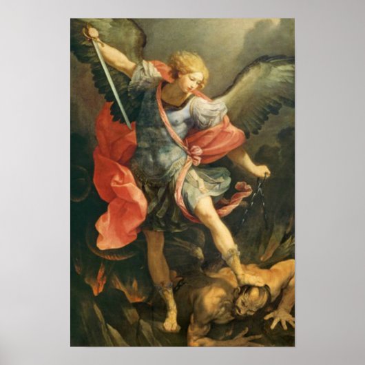 St. Michael the Archangel Prayer Angel Poster (Voorkant)