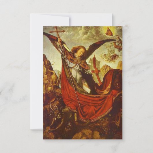 St Michael the Archangel Prayer Card (Voorkant)
