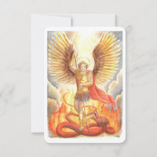 St.Michael the Archangel Prayer Card Kaart