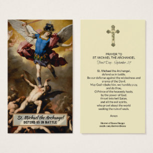 St. Michael the Archangel Prayer Heilige Kaart