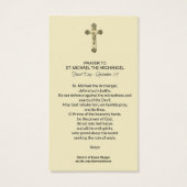 St. Michael the Archangel Prayer Heilige Kaart (Achterkant)