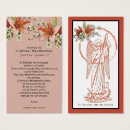 St. Michael the Archangel Prayer Heilige Kaart