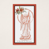 St. Michael the Archangel Prayer Heilige Kaart (Achterkant)