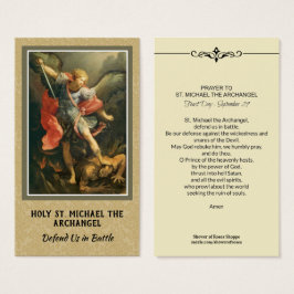 St. Michael the Archangel Prayer Heilige Kaart