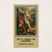 St. Michael the Archangel Prayer Heilige Kaart (Voorkant)