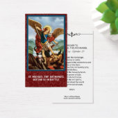 St. Michael the Archangel Prayer Heilige Kaart (Bureau)