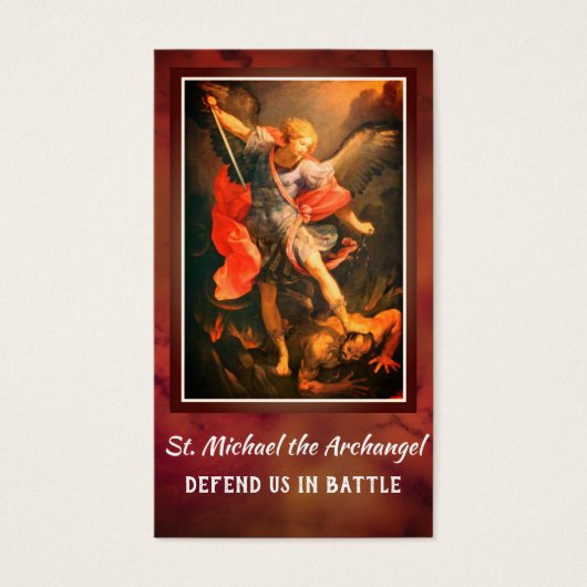 St. Michael the Archangel Prayer Heilige Kaart (Voorkant)