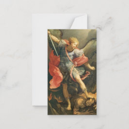 St. Michael the Archangel Prayer Heilige Kaart Notitiekaartje