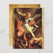 St. Michael the Archangel Prayer Kaart (Voorkant / Achterkant)