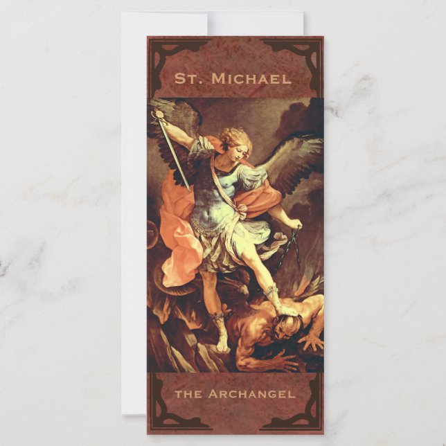 St. Michael the Archangel Prayer Kaart (Voorkant)