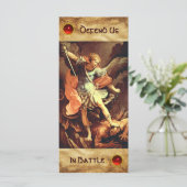 St. Michael the Archangel Prayer Kaart (Staand voorkant)