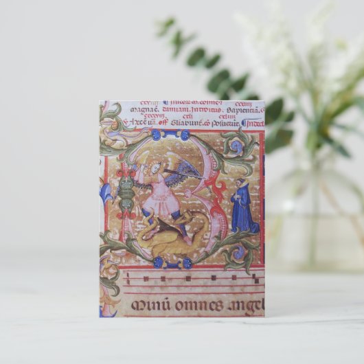 St. Michael the Archangel Prayer Kaart (Staand voorkant)