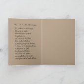 St. Michael the Archangel Prayer Kaart (Binnen)