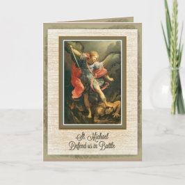 St. Michael the Archangel Prayer Kaart