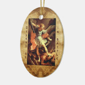 St. Michael the Archangel Prayer Keramisch Ornament (Links)