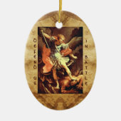 St. Michael the Archangel Prayer Keramisch Ornament (Voorkant)