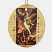 St. Michael the Archangel Prayer Keramisch Ornament (Links)