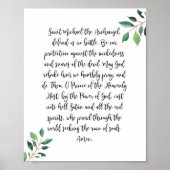 St. Michael The Archangel Prayer Print (Voorkant)