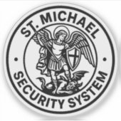 ST. MICHAEL THE ARCHANGEL PROTECTION STICKER (Voorkant)