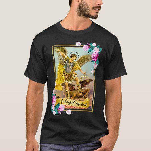 St. Michael the Archangel Protector katholieke ker T-shirt (Voorkant)