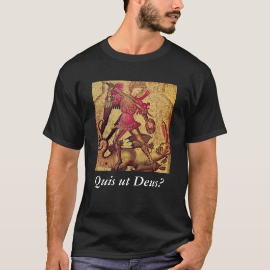 St. Michael the Archangel: Quis ut Deus? T-shirt (Voorkant)
