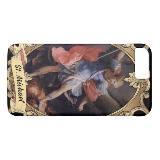 St. Michael the Archangel Religious Elegant Case-Mate iPhone Case (Achterkant (Horizontaal))