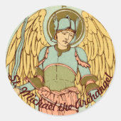 St. Michael the Archangel (RLS 12) Ronde Sticker (Voorkant)